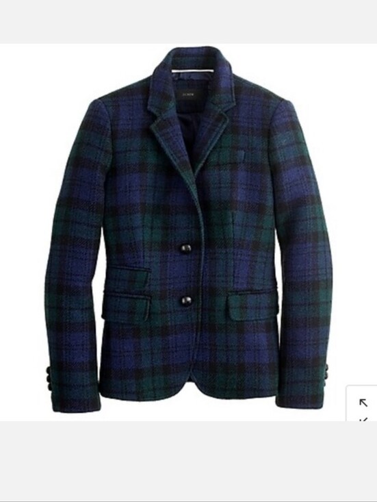 J. Crew Jackets & Blazers - J. Crew 100% Wool Tartan Plaid School Boy Blazer Size 4